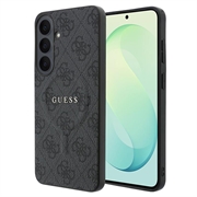 Husă Samsung Galaxy S26 FE Guess 4G Gold Frame - Compatibilă cu MagSafe - Negru