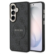Husă Samsung Galaxy S26+ Guess 4G Gold Frame - Compatibilă cu MagSafe - Negru
