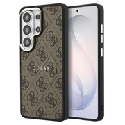 Husă Samsung Galaxy S26 Ultra Guess 4G Gold Frame - Compatibilă cu MagSafe - Maro