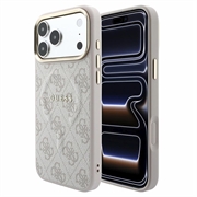 Husă iPhone 18 Pro Max Guess 4G Gold Frame - Compatibilă cu MagSafe - Roz