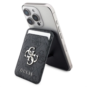 Suport metalic pentru carduri Guess 4G cu logo și suport - compatibil MagSafe