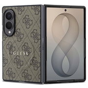 Husă magnetică Samsung Galaxy Z Fold8 Guess 4G Script Metal Logo - Maro