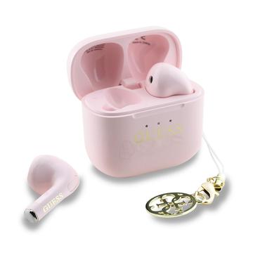 Guess Charm True Wireless Earphones cu efect lucios și logo clasic imprimat