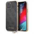Husă iPhone 12/12 Pro - Guess Charms Collection 4G - Gri