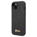 Husă Hibrid iPhone 14 Plus - Guess Glitter Flakes Metal Logo
