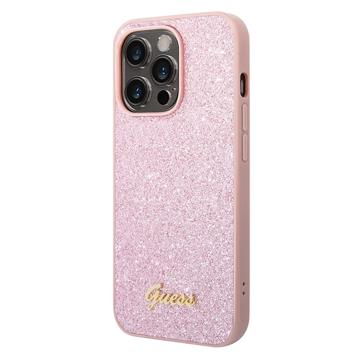 Husă Hibrid iPhone 14 Pro - Guess Glitter Flakes Metal Logo