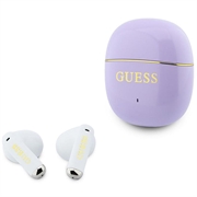 Căști fără fir Guess Gold Line Glossy Classic Logo TWS - Violet