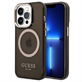 Husă Hibrid iPhone 14 Pro - Guess Gold Outline MagSafe