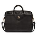 Guess Grained 4G Metal Logo Geanta pentru laptop - 15"-16" - Negru