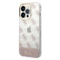 Husă Hibrid iPhone 14 Pro Max - Guess Peony Glitter Script Logo