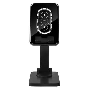 H12 15W încărcător wireless de 15W Suport de telefon pliabil pentru birou Suport de încărcare portabil pentru desktop Live Streaming