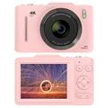 Aparat foto digital H16 cu zoom 16x și card de memorie de 32GB - roz