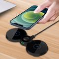 H20 3 în 1 15W Wireless Charger Fast Charging Pad Stație de încărcare rapidă Suport pentru Smartphone / Smart Watch / telefon