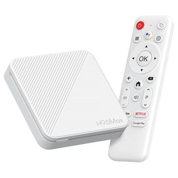 H96 Max H313 4K Ultra HD Android TV Box cu telecomandă vocală - alb
