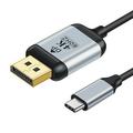 Cablu HD022 USB-C la DisplayPort - 1.8m - Negru