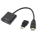 Cablu adaptor HDMI, Mini HDMI / VGA