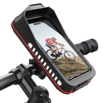 HL-176A Suport de telefon cu eliberare rapidă pentru biciclete și motociclete - 7" - Negru