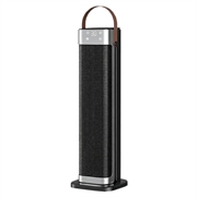 HQN217-22QD Încălzitor ceramic de tip turn cu PTC, 2000W, cu telecomandă - Negru
