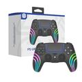 HS-PS5230 - Controler de jocuri fără fir cu giroscop pe 6 axe și afișaj RGB pentru PlayStation 5/PC - Negru