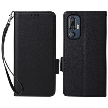 Husă Portofel cu Închidere Magnetică HTC U24 Pro - negru
