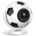 Proiector portabil HY300F în formă de minge de fotbal - WiFi 6, Android 14 - Alb / Negru