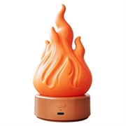 Lampa de veghe cu efect de flacără LED HZ-K03A cu temporizator - portocaliu