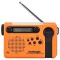 Radio Camping HanRongDa HRD-900 cu Lanternă și Alarmă SOS - Portocaliu