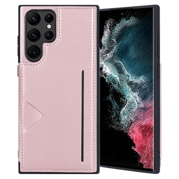 Husă cu Portofel Samsung Galaxy S23 Ultra 5G - Hanman Mika - Auriu Roze