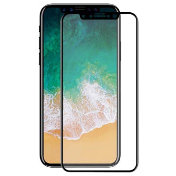 Protector pentru ecran din sticlă securizată Hat Prince 3D pentru iPhone X/XS/11 Pro - Negru