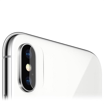 Protector din sticlă securizată pentru lentile camerei pentru iPhone X / iPhone XS Hat Prince - 2 buc.