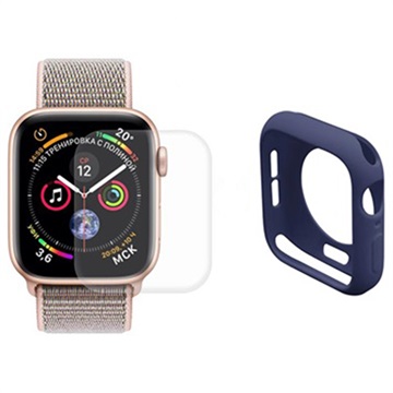 Set de protecție completă Hat Prince Apple Watch Series SE (2022)/SE/6/5/4 - 40 mm - Albastru închis