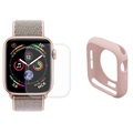 Set de protecție completă Hat Prince Apple Watch Series SE (2022)/SE/6/5/4 - 40 mm - roz
