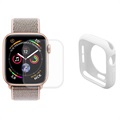 Set de protecție completă Hat Prince Apple Watch Series SE (2022)/SE/6/5/4 - 40 mm - alb
