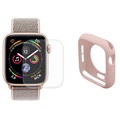 Set de protecție completă Hat Prince Apple Watch Series SE (2022)/SE (2022)/SE/6/5/4 - 44 mm - roz