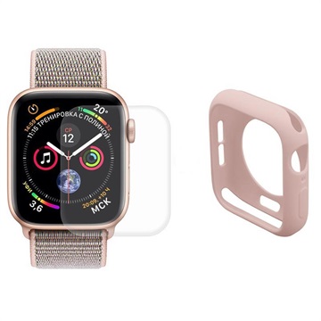 Set de protecție completă Hat Prince Apple Watch Series SE (2022)/SE (2022)/SE/6/5/4 - 44 mm - roz