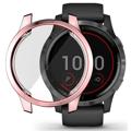 Husă TPU cu Ecran Protecţie Garmin Venu 2S - Hat Prince - 40mm - Auriu Roze