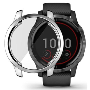 Husă TPU cu Ecran Protecţie Garmin Venu 2S - Hat Prince - 40mm - Argintiu