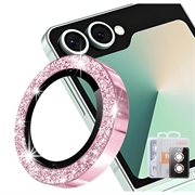 Geam Protecție Obiectiv Camera Samsung Galaxy Z Flip8 - Hat Prince Glitter - Roz
