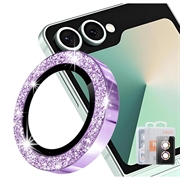 Geam Protecție Obiectiv Camera Samsung Galaxy Z Flip8 - Hat Prince Glitter - Violet
