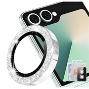 Geam Protecție Obiectiv Camera Samsung Galaxy Z Flip8 - Hat Prince Glitter - Argintiu