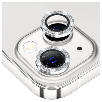 Geam Protecție Obiectiv Camera iPhone 14/14 Plus - Hat Prince Glitter - Argintiu