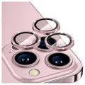 Geam Protecție Obiectiv Camera iPhone 14 Pro/14 Pro Max - Hat Prince Glitter - Roz
