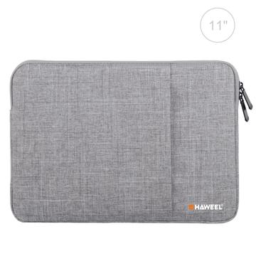 Haweel 3-Layer Oxford Shockproof Laptop Sleeve - 11" - Gri