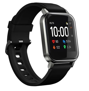 Ceas Smartwatch Impermeabil Xiaomi Haylou LS02 Cu Monitor Ritm Cardiac - Negru
