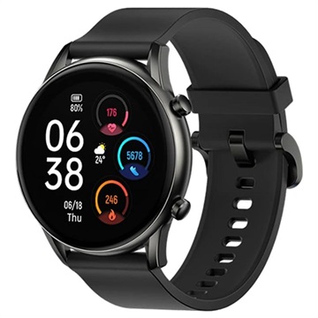 Ceas Smartwatch Bluetooth Impermeabil Haylou RT2 LS10 (Ambalaj Deschis - Satisfăcător) - Negru