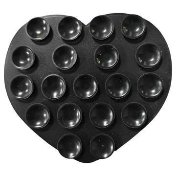 Suport de telefon cu ventuză adezivă din silicon în formă de inimă