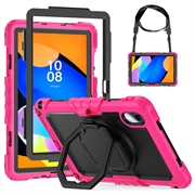 Husă Heavy Duty 360 - Lenovo Tab M11/Idea Tab - Cu Curea De Mână - Roz Intens