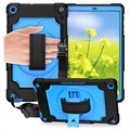 Husă Heavy Duty 360 - Samsung Galaxy Tab A 10.1 (2019) - Cu Curea De Mână - Albastru / Negru