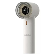 Ventilator portabil de mare viteză Hepu Basic cu afișaj digital - alb