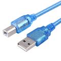 Cablu USB de mare viteză pentru imprimantă 2.0 - USB-A tată / USB-B tată - 1.8m - Albastru